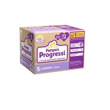 Pampers Progressi Quadri Pannolini Junior Taglia 5 (11-25 kg) Offerta 72 Pannoli