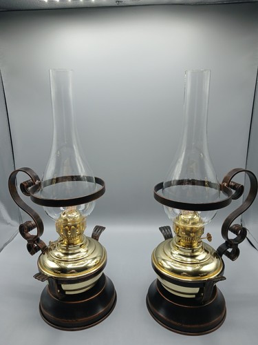 Lampade petrolio ottone - a,