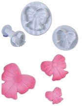 Martellato : Fiocchi  : set 3 stampi ad espulsione fondente -pasta di zucchero