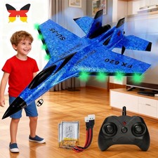 Telecomando aereo radiocomandato RTF aereo con luce notturna LED 2,4 GHz con 2 batterie