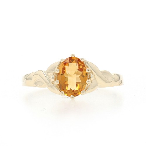 Anello solitario citrino - solitario,