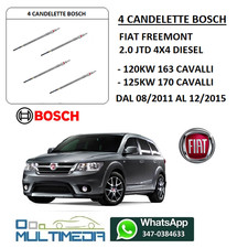 4 CANDELETTE BOSCH FIAT