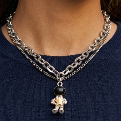Collana ciondolo astronauta - collana,