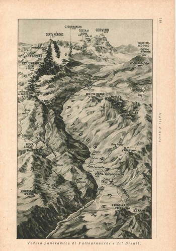 Stampa antica valtournanche - stampa,