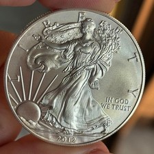 1 OZ ONCIA 2012 STATI UNITI  ARGENTO SILVER PURO 999 FIOR DI CONIO UNC