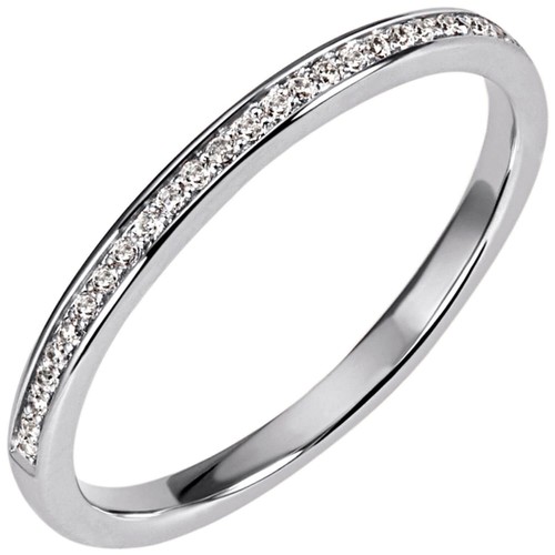 Anello mezza fedina oro bianco - mezza,