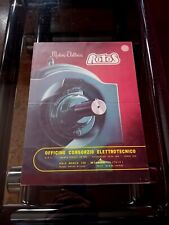 ROTOS MILANO MOTORI ELETTRICI MOTEURS MOTOREN BROCHURE ANNI '50