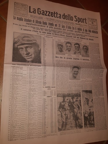 Gazzetta dello sport 1927 - dello, 6/6/1927