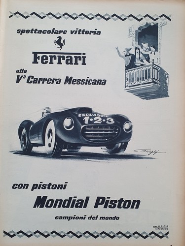 Ferrari auto carrera messicana - ferrari,