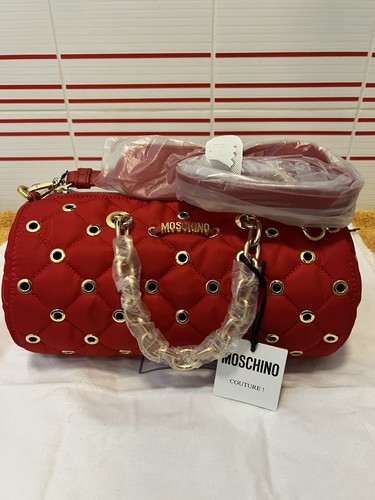 Nylon quilted moschino red - nylon,