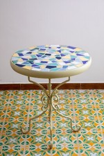 Tavolo Tavolino Balcone Stile Vietri Da Caffè Arredo Casa Locale Hotel Giardino