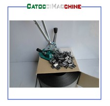 SET PER SPEDIZIONIERI COMPLETO REGGIATRICE, SIGILLI IN METALLO, REGGIA MT 900