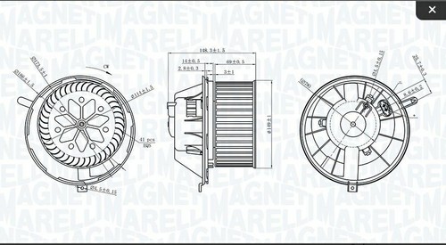 Ventola abitacolo per - abitacolo, audi
