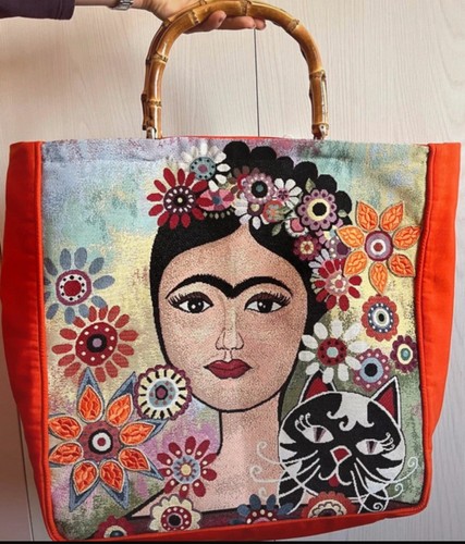 Borsa donna con tela - donna, frida
