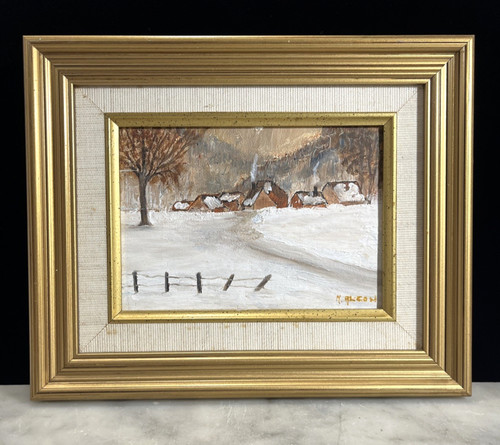 Dipinto olio con cornice