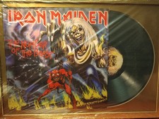 Iron Maiden - The Number of The Beast LP Quadro disco vinile 33 giri 40x50cm