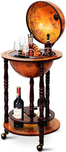 Mappamondo bar legno - mappamondo, bar,