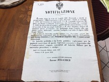 VICENZA - 29 AGOSTO 1849 - PENE CONTRO I MILITI IN ARRIVO DA VENEZIA
