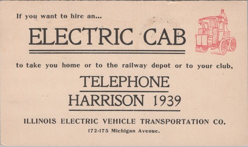 1899 illinois electric vehicle - illinois,