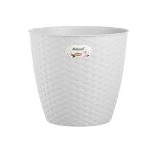 Vaso da Interno o Esterno Giardino Casa Natural Bianco 24 cm