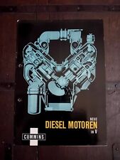 Brochure CUMMINS MOTORI 4 6 8  CILINDRI ENGINE MOTOREN MOTEUR Tedesco