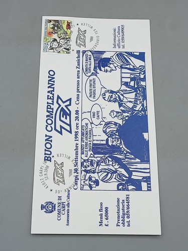 Cartolina buon compleanno tex - cartolina,