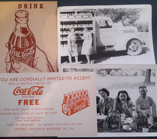 Vintage coca cola ephemera - vintage, coca-cola