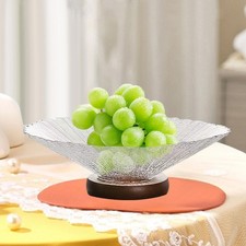 Fruttiera portatile con piedistallo per pane e snack, soggiorno, bancone