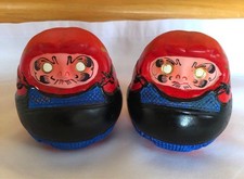 Bambola Daruma vintage con