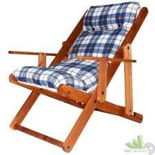 POLTRONA IN LEGNO CUSCINO