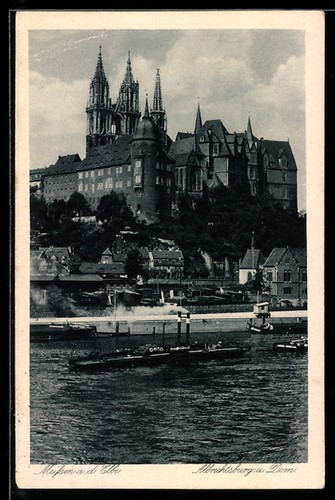 Cartolina meissen der elbe - meissen,
