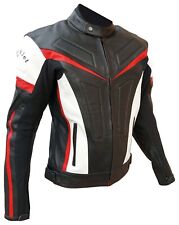 Giacca Moto in Pelle Vintage Sfodrabile Protezioni CE Cafe' Race Custom Auklet