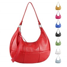 Borsa donna XL in pelle Hobo Shopper borsa a tracolla Cross Body Bag borsa a tracolla