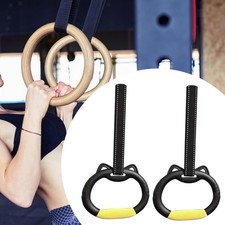 Anelli da ginnastica da 2 pezzi con cinghie anelli da palestra versatili tirano