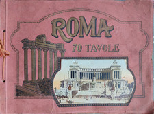 Roma : guida turistica con 70 tavole color seppia primi novecento Ed,Di Veroli