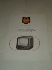 UNDA-RADIO TELEVISIONE -VECCHIA PUBBLICITA' CARTACEA DEGLI ANNI '50 IMPERD. 