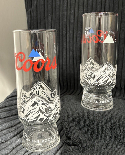 Coors pint half - half, glasses