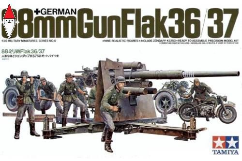 Tamiya german 88mm gun - 1/35,