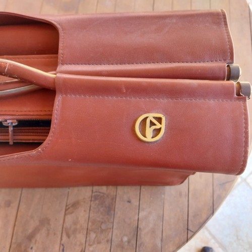Borsa vintage pelle marrone - borsa,