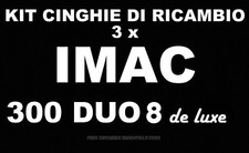 ★KIT CINGHIE DI RICAMBIO 3x PROIETTORE BIPASSO IMAC 300 DUO 8 de luxe + OMAGGIO★