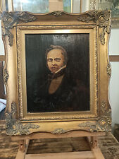 olio su tavola ritratto nobile personaggio databile '700/'800 non firmato