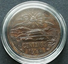 MONETA COIN ESTADOS UNIDOS MEXICANOS 20 CENTAVOS 1944 MESSICO MEXICO TEOTIHUACÁN