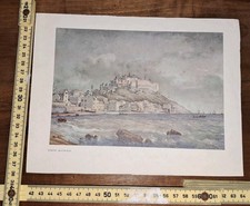 Stampa Vintage A Colori Liguria Porto Maurizio