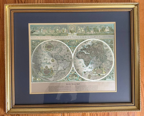 Mappa parete blu nova - parete,