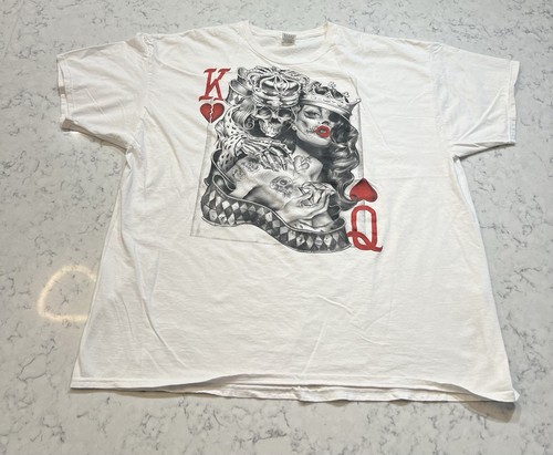 Maglietta king queen - queen, skull