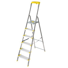 SCALA ALLUMINIO 5 6 GRADINI RICHIUDIBILE USO DOMESTICO PROFESSIONALE MAX 150 KG