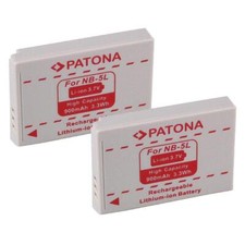 Batteria patona per canon - 2x,