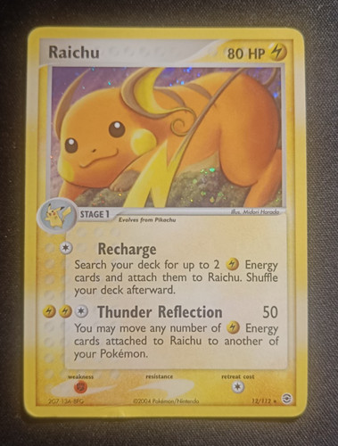 Pokemon raichu 112 ex - raichu,
