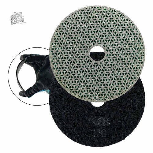 Tampone diamantato 100mm - 100mm, 4