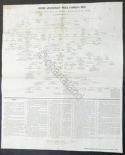 Albero Genealogico della Famiglia Pico (della Mirandola) - Anno 1849